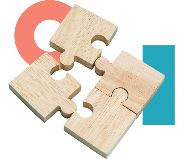 Imagen de un rompecabezas de madera