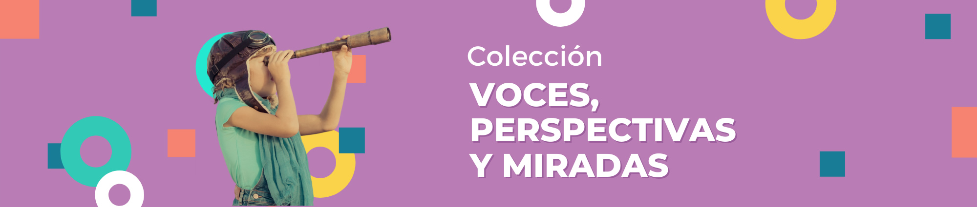 Imagen de portada de Colección "Educar en el Siglo XXI" - Se visualiza un Chica con cara de asombro y manos arriba, con un casco de realidad virtual y formas de colores alrededor