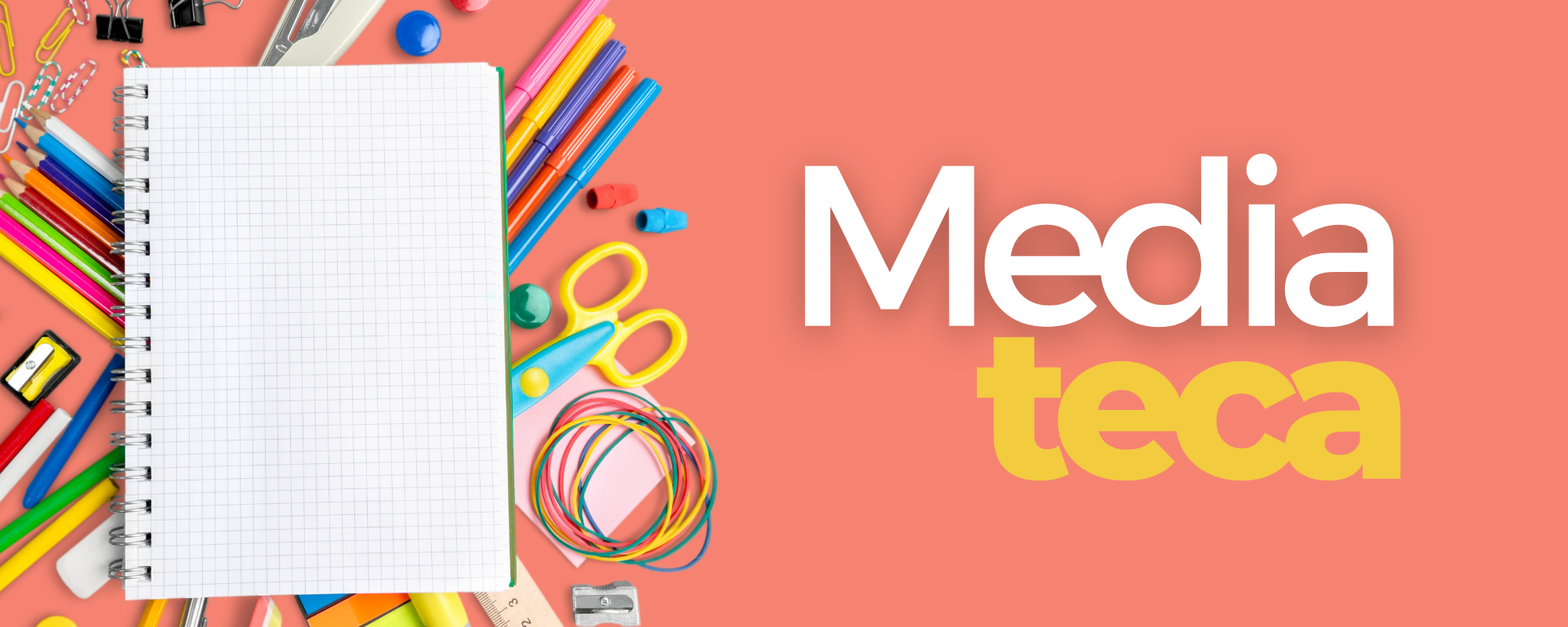 Imagen de portada de Tipo de Recurso "Herramienta" - Se visualizan útiles escolares tales como libreta, tijera, lápices